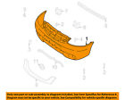 Ecy150031kbb 01-04 Tribute-bumper Oem Mazda Cover