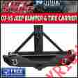 Sw-rbtc-jk-0712 07-15 Tuff Stuff Jeep Wrangler Jk Rock Crawler Rear Bumper Tire Carrier Swing Out D-rings