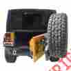 Ts-rbtc-jk0716-atc 07-16 Tuff Stuff Rear Bumper Tire Carrier W Single Action Tailgate Jeep Jk
