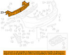 Bbm450260d 10-13 Oem Bumper-reinforcement Rear Mazda 3