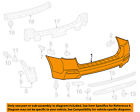 521590e907 11-13 Cover Bumper-bumper Highlander Toyota Oem Rear