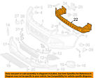 Cp9z17757b 13-14 Front Bar Oem Ford Bumper-impact Escape