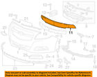 13327025 Bar Grille-upper Impact Oem 13-14 Malibu Chevrolet Front Bumper Gm