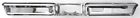 Bu03-65r 1965 65 Chevelle El Camino Triple Chrome Plated Rear Bumper Golden Star