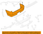 1l2z17k835abc Cover Rear Ford Bumper-bumper Oem