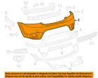 1tx73tzzac Chrysler Oem Cover Dodge 11-13 Journey-bumper