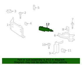 Hc3z-17c947-h 2017-2019 Ford F250-f350 Front Face Bar Reinforcement Right