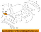 2048800603 Mercedes Oem Bumper Impact Absorber Bar Right