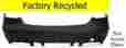20788571259999 Mercedes-benz 2014-2015 E550 A207 Rear Bumper Cover Oem Reconditioned