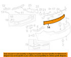 20939066 Oem Buick Lacrosse Gm Bumper-bumper 10-13 Foam Impact Absorber