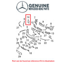 B21-d-1-2118850837 2118850837 Genuine For Benz Front Passenger Right Inner Bumper Impact Absorber