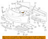 23433556 Gm Chevrolet Oem Corvette Front Bumper Grille Retainer