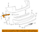 23462453 Gm Chevrolet Oem Equinox Rear Retainer Bracket Right