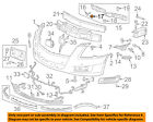 24449408 Gm Oem Front Bumper Grille Support Retainer Nut