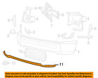 5182355aa 2500 2012 Bumper-air Chrysler Front Deflector Ram Oem