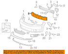 25809883 Gm Chevrolet Oem Hhr Bumper Impact Absorber Bar