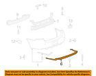 25817508 Buick Gm Cover Rear 08-11 Oem Lucerne Bumper-