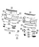 5sw15sz0ab 300 Mopar Chrysler Genuine Front Fascia Bezel Left