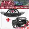 Fb-rkmod-0714 500lb Ts-10500-xt Tuff Stuff Modular Front Bumper 10 Xtreme Winch Combo Kit 07-15 Jeep Jk