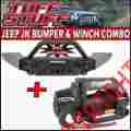 Fb-mod-0714 500lb Ts-10500xt Tuff Stuff Modular Front Bumper 10 Xtreme Winch Combo Kit 07-15 Jeep Jk