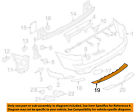 51127227785 X5 Oem Bmw Trim Bumper- Rear 11-13