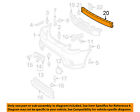 5202102070 Bumper-reinforcement Toyota Front Matrix Oem 03-08