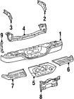 520430c010 Reinforcement Oem Toyota Genuine