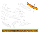 5213106101 Bar Oem Front Grille-impact Camry 12-14 Bumper Toyota