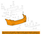5215902977 11-13 Corolla Bumper-bumper Rear Oem Cover Toyota