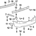 5215906950 Oem Toyota Bumper Cover Genuine