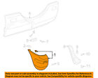 5216142927 Rear Oem Toyota Cover Bumper- 96-00 Rav4