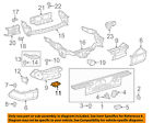 521650c040 Toyota Oem Tundra Rear Reinforcement Mount Bracket