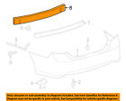 5217106130 Bumper-impact Bar Camry Rear Toyota 12-13 Oem
