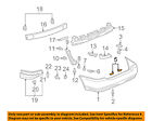 5258112120 Toyota Oem Corolla Rear Cover Protector