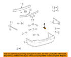 5279112040 Toyota Oem Rear Bumper-bumper