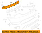 5303703ac Bumper-impact Chrysler Bar Oem Rear