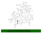 53286-42928 Toyota New Genuine Left Front Bumper Arm Hole Cover