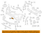 532860r080 Toyota Oem Front Cover Left
