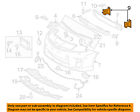 5701447040 10-13 Prius Toyota Grille-rail Extension Bumper Oem Left Front
