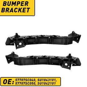 57707sc040 Pair Front Left And Right Bumper Support Brackets For 2009-2013 Subaru Forester
