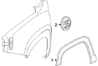 5xb65lxh-aa Jeep Genuine Oem Wheel Opng Mldg