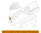 646852g100 Kia Oem Optima Reinforcement Plate Right