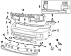68207015-aa Dodge Ram Genuine Oem Bumper Grille