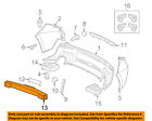 71530stka00 Honda Acura Oem Rdx Rear Reinforcement Bar Rebar