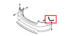 866131m000 Kia Oem Bracket Bumper Side Lh