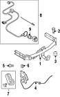 8r0800495b Audi Oem Plate Genuine Hitch