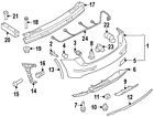 8r0853575b Audi Genuine Oem Bumper Cover Spacer