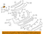 95850548310 Porsche Oem Cayenne Rear Plate Left