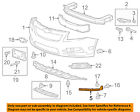 95963875 Gm Chevrolet Oem Cruze Front Bumper Grille Bracket Left