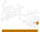 98650542602 97-04 Bumper-buffer Oem Porsche Boxster Rear